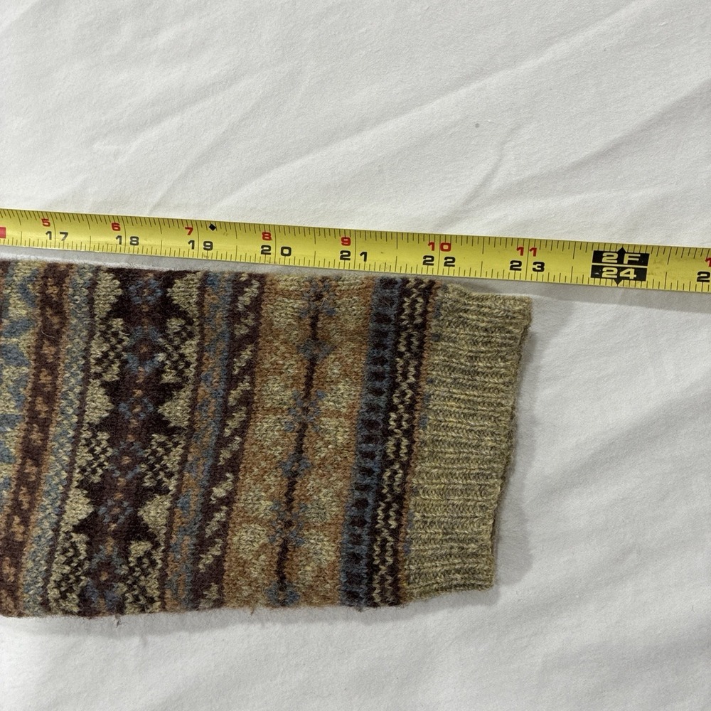 Vintage Lauren Ralph Lauren Western Country Nordic Knit Sweater Small 100% Wool - Picture 12 of 13